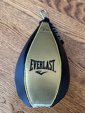 Everlast Black and Gold Training Speed Punching Bag